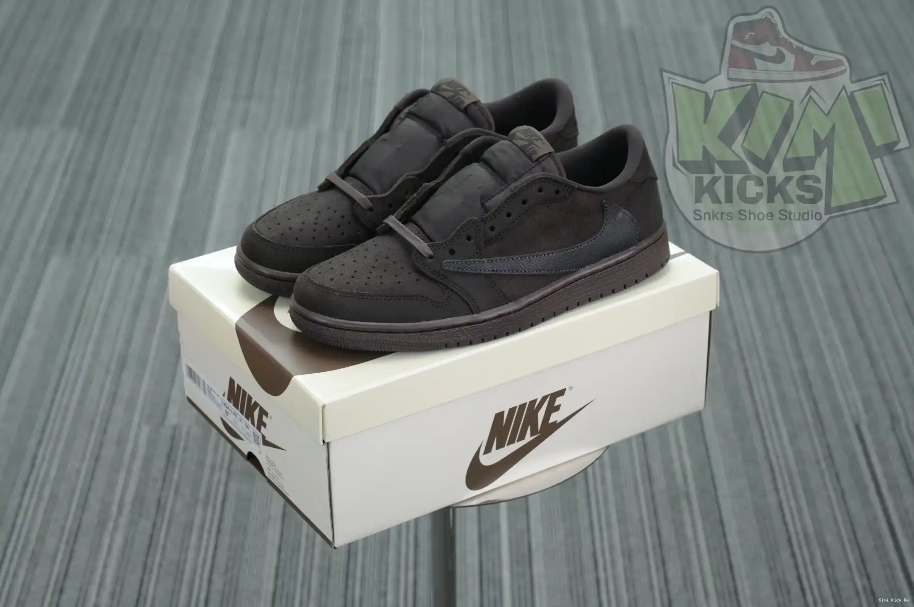 Jordan Kimikick Jordan Air Scott Travis 1 Low Brown” OG“Velvet x 0408